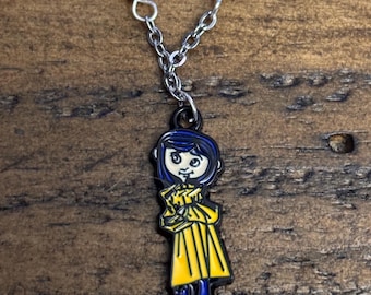 Collier Coraline avec perles bleues et dorées