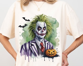 Beetlejuice Movie Shirt, 1988 Vintage Halloween Tee