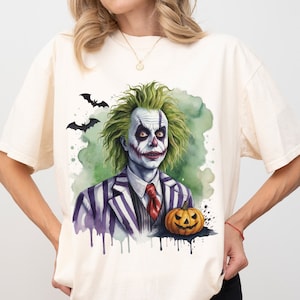 Beetlejuice 1988 Movie Shirt Halloween Tee Vintage Horror Never Trust the Living Accidents Happen Strange and Unusual Tee Halloween Gift