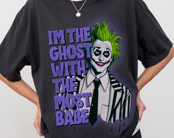 Beetlejuice T-Shirt: Watercolor Ghost with the Most, 1988 Movie Tee