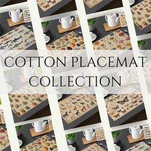 Machine Washable Cotton Placemat Table Decor Housewarming Dining Accessories Table Setting Tableware Decorative Home Decor
