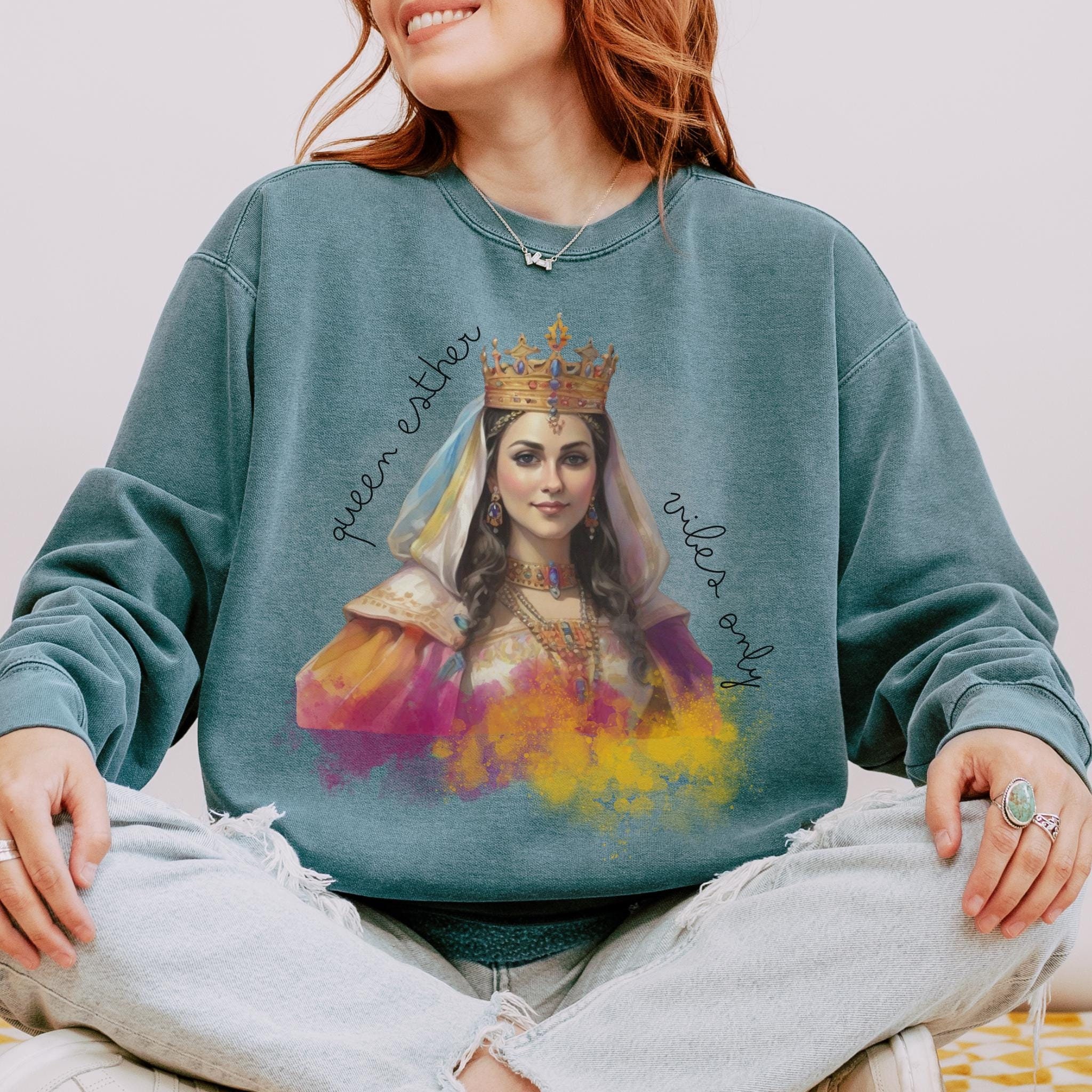 Queen Esther Purim Sweatshirt, Jewish Holiday Party Gift - Etsy