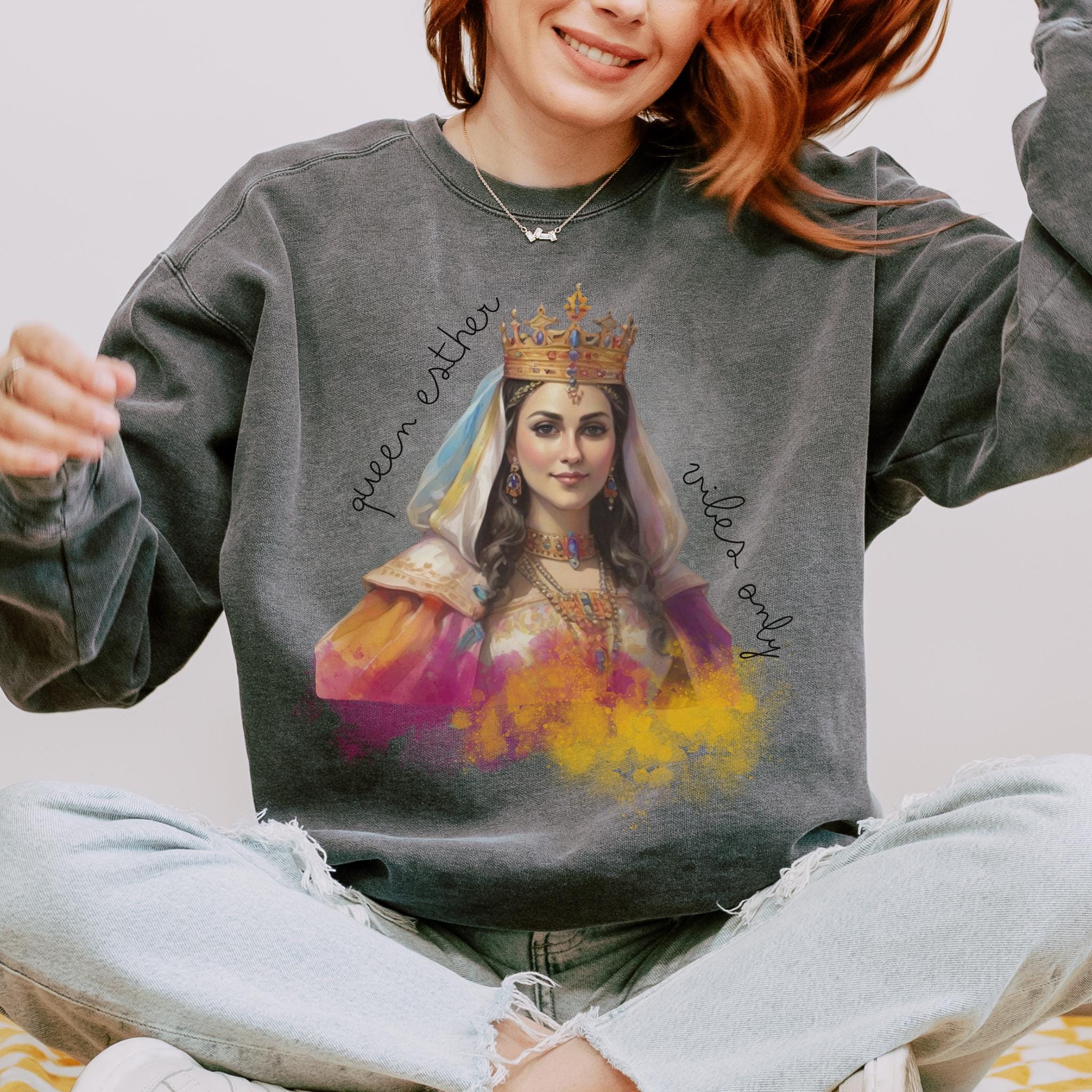 Queen Esther Purim Sweatshirt, Jewish Holiday Party Gift - Etsy