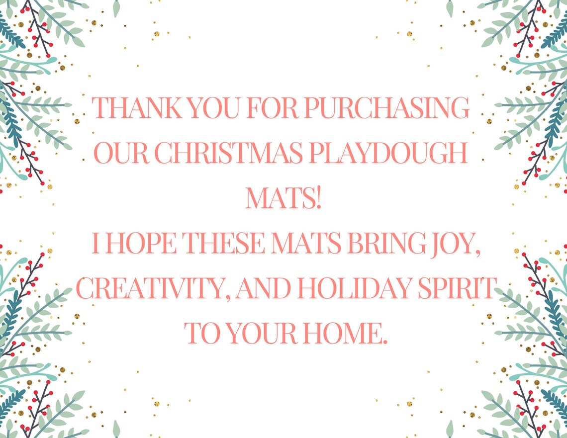 12 Printable Christmas Playdough Mats | Holiday Activity for Kids ...