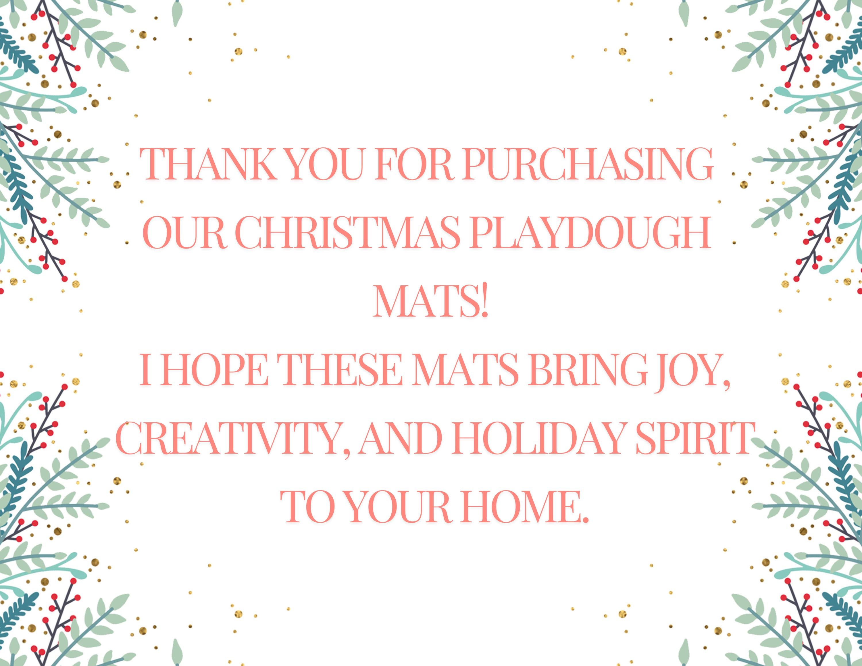 12 Printable Christmas Playdough Mats | Holiday Activity for Kids ...