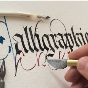 Lateinische Kalligraphie von Vincent Geneslay