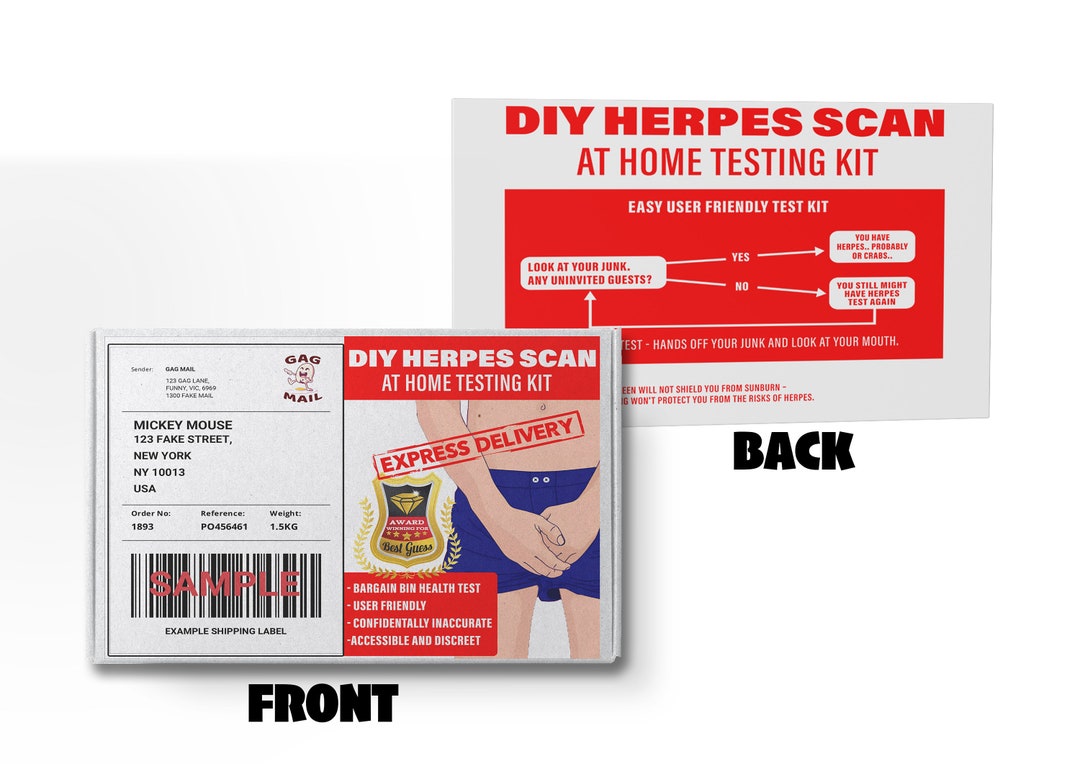 Hilarious DIY Herpes Scan Prank Mail Funny Gag Gift for Etsy