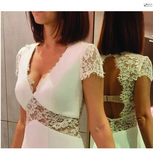 PATTERN WEDDING DRESS. Sewing Pattern  Digital Pack 4 sizes. Instant Download. Print-at-home ( Only The Bodice )