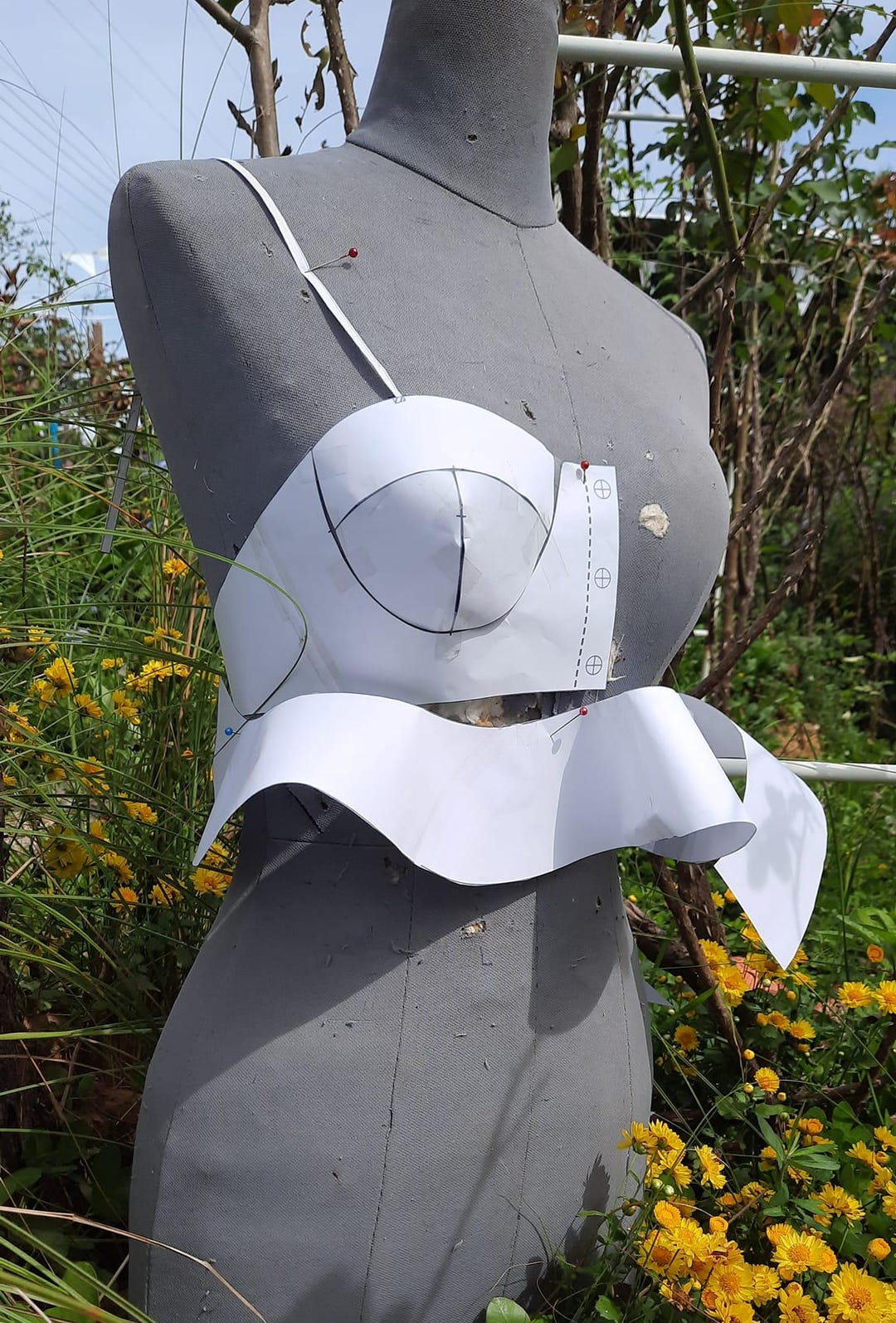 Bustier Pattern With Cups /sewing Pattern|7sizes XXS - XXL| Bustier Top ...