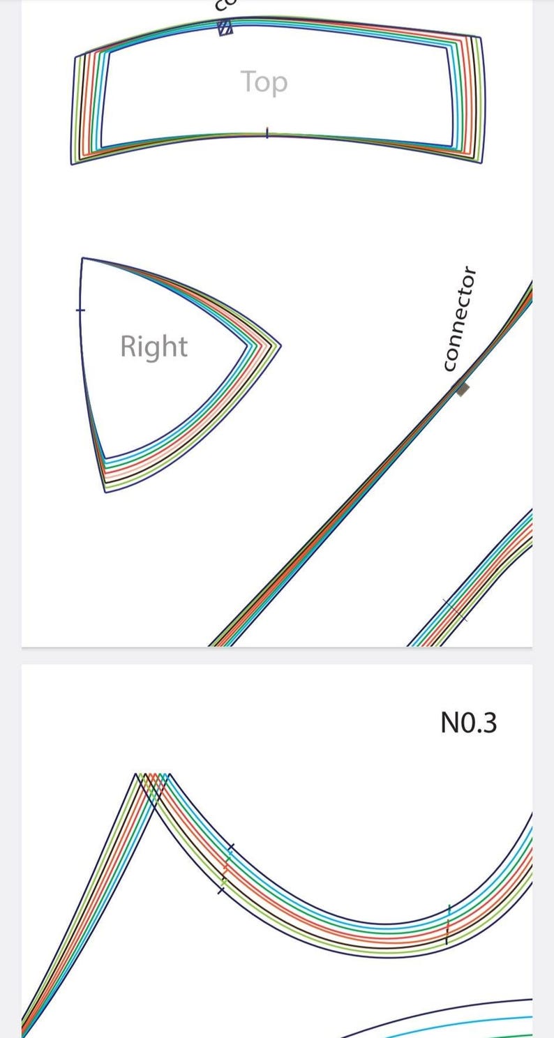 Bustier Pattern With Cups /sewing Pattern|7sizes XXS - XXL| Bustier Top ...