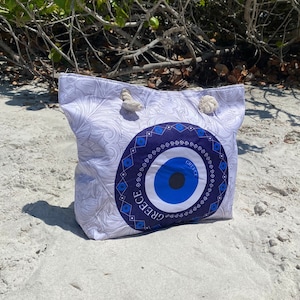 Greece tote bag