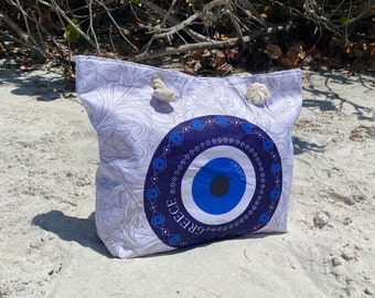 Greece tote bag