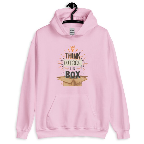 Think Außerhalb der Box - Inspiration Zitat Unisex Hoodie