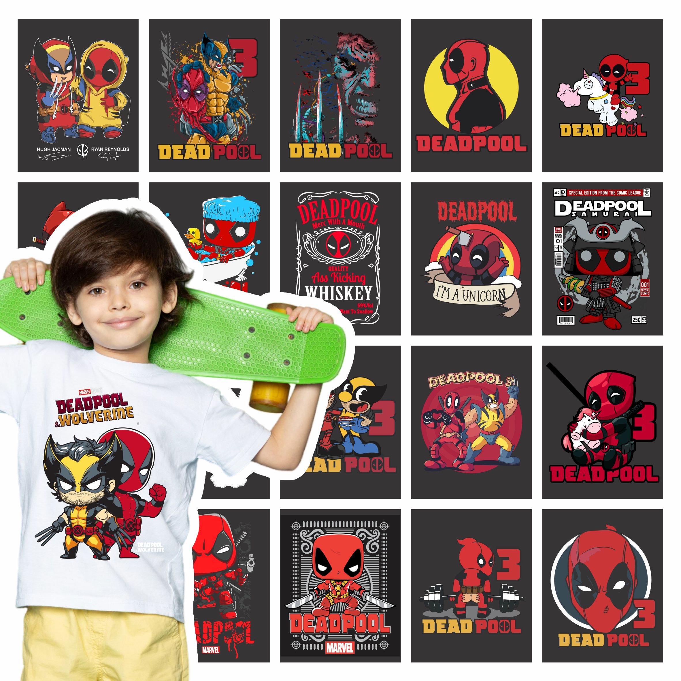 DEADPOOL PNG für DTF