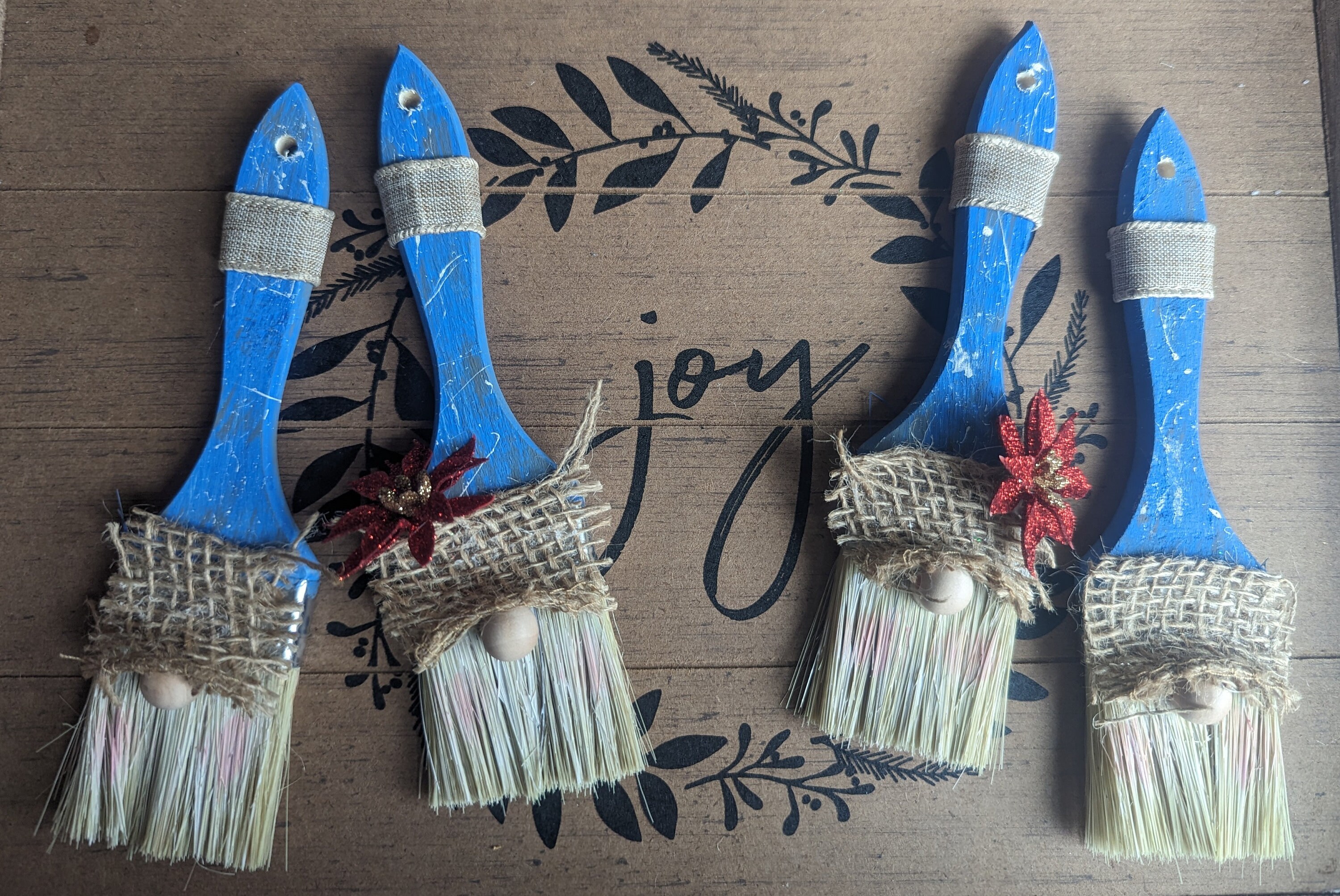 1 Gnome Paintbrush Ornament Etsy