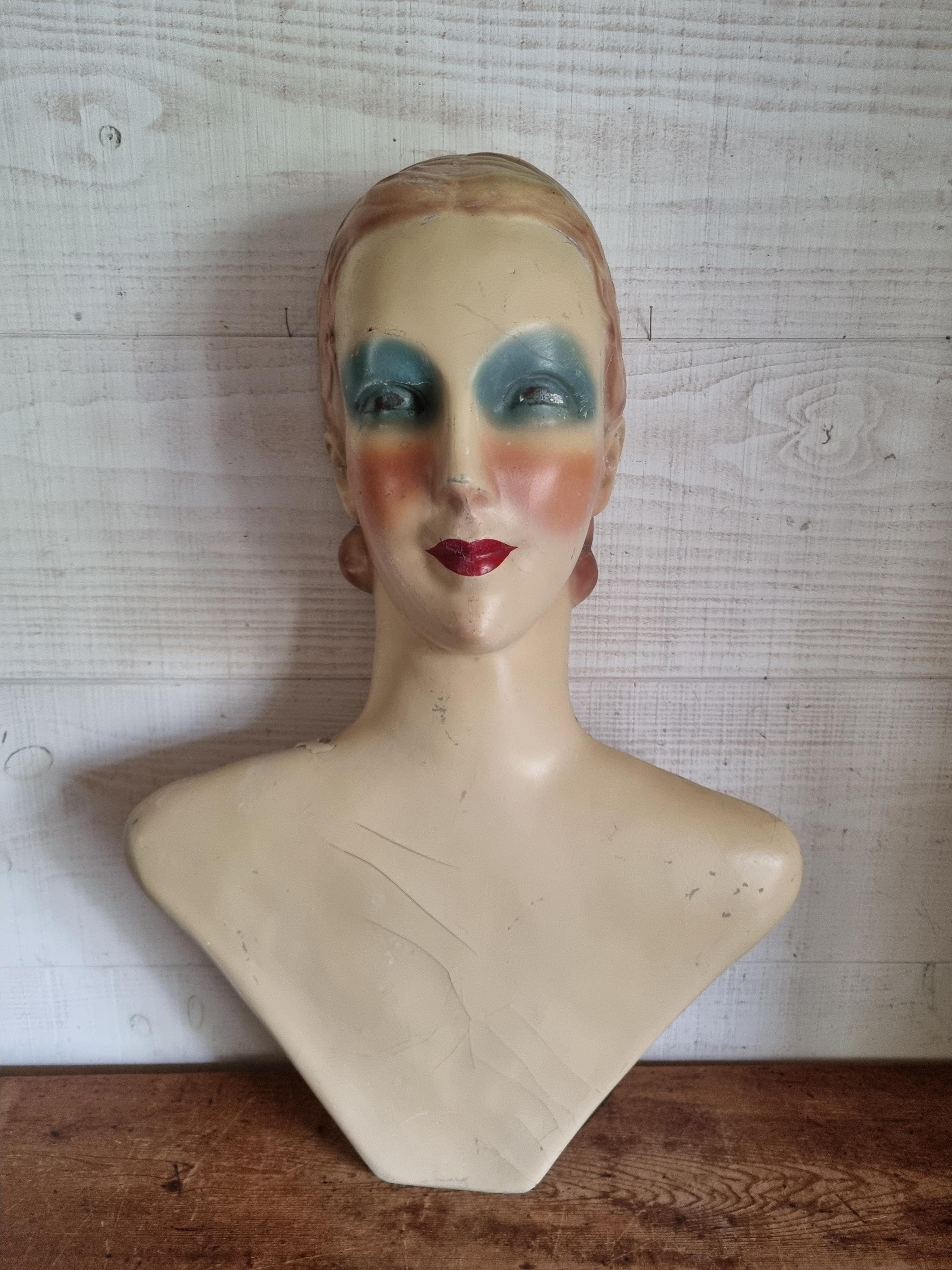 Vintage female mannequin head - Etsy 日本