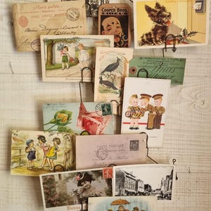 Ancien et tres rare présentoir à cartes postales, début 20 ème siecle,  brocante française, porte carte