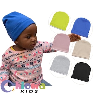 Solid color infant hats sale