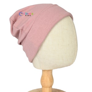 SATIN LINED BEANIE Hat for Newborn Baby Toddler Infant Little Kids Hair Care Beanie Caps Knitted Winter Unisex Hat with Silky Satin-Lined