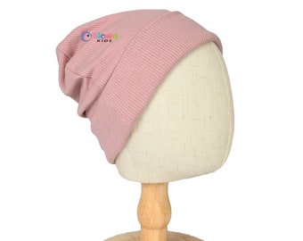 SATIN LINED BEANIE Hat for Newborn Baby Toddler Infant Little Kids Hair Care Beanie Caps Knitted Winter Unisex Hat with Silky Satin-Lined