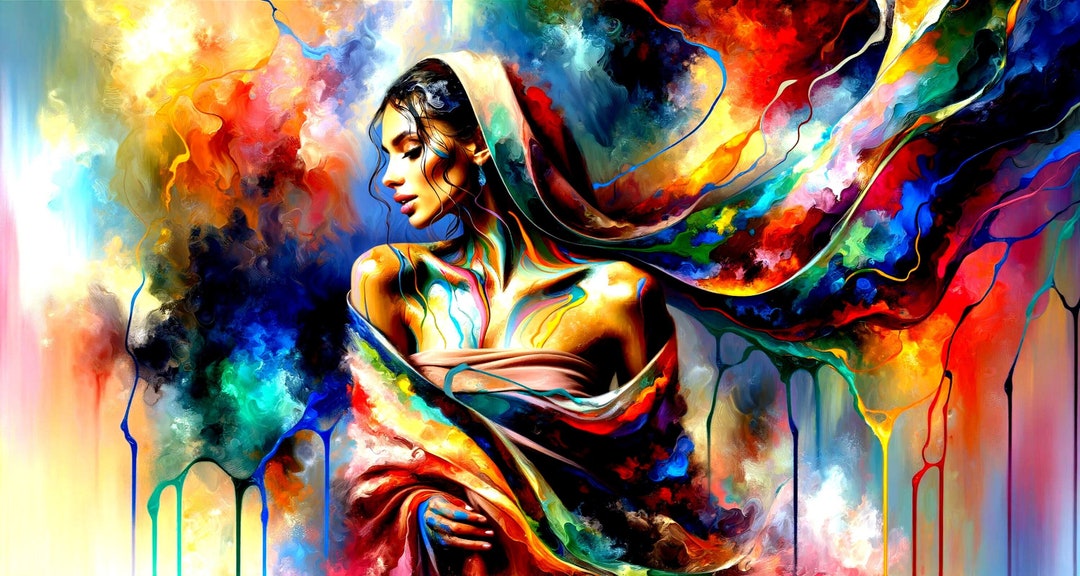 Abstract Beautiful Entity Ethereal Beauty: Abstract Art of a Woman | Digital Download | AI Art - Etsy
