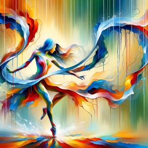 Dance in the Rain Printable Wall Art Home Décor Digital Planner Instant ...