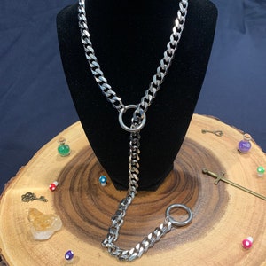 Stainless Steel O-Ring Slip Chain Necklace