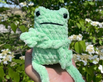 Leggy Froggy Stuffed Animal Cute Plushie Amigurumi