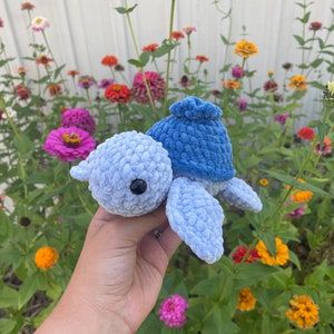 Mini Blueberry Sea Turtle Small Cute Plushie Amigurumi - Etsy