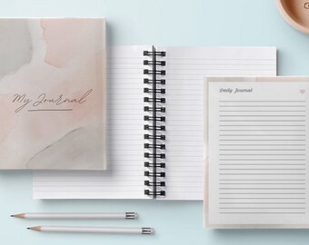 Daily Journal Template - Etsy