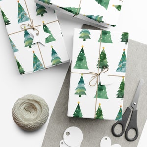 Christmas Tree Wrapping Paper, Christmas Wrapping Paper