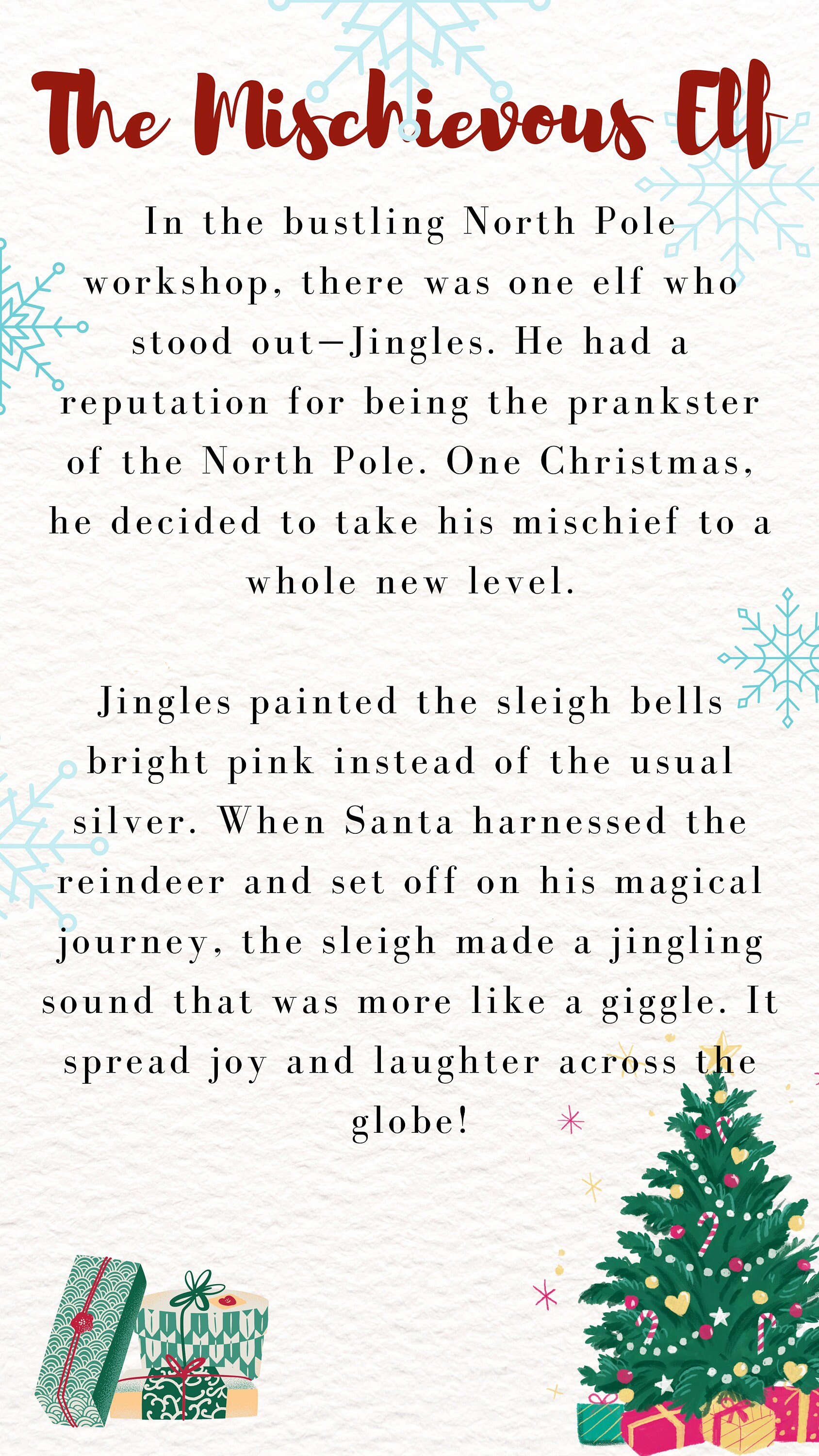 The Mischievous Elf Mad Libs, Christmas, Printable, Digital Download - Etsy