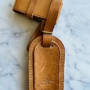 Louis Vuitton Luggage Tag Vachetta w/ Sunburst