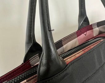 Blue Label Crestbridge Authentic Burberry Black Nylon Tote Bag - Etsy