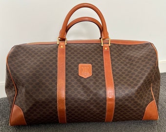 CELINE Macadam Canvas Boston Bag