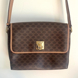 CELINE Macadam Monogram Womens Crossbody Sling Bag