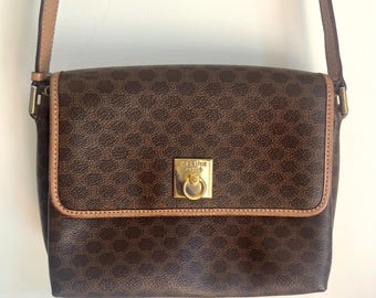 CELINE Macadam Monogram Womens Crossbody Sling Bag