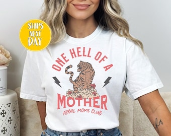 Una maglietta del club delle mamme ferali, regalo fantastico per la mamma, maglietta per la festa della mamma, maglietta trendy per abbigliamento da mamma, vita da mamma, festa della mamma -MD010