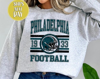 Vintage Style Philadelphia Football Sweatshirt and Hoodie, Philadelphia Football Sweatshirt, Phillies Sweatshirt, American Football -SFP035