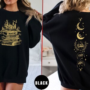 Wizard Book Shop Sweatshirt, Book Nerd Hoodie, Gift for Nerd Magical, Wizard School Sweatshirt, Funny Gift Shirt, Gift For Her, Bookish-TC06