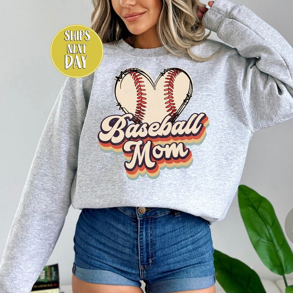 Baseball Mom Heart Sweatshirt, Baseball Mama Shirts, Baseball Mom My heart is Full Shirt, Sports Mom Hoodie And Sweater, Sports Mama -SF011