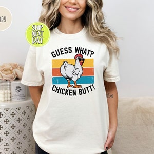 Camiseta divertida con trasero de pollo, camiseta divertida con pollo de otoño, camiseta de regreso a la escuela, camiseta de Acción de Gracias, camisetas de pollo para mujer, pollo -FUN038