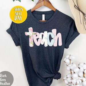 Teach T-Shirt, Best Teacher Ever, Cute Teach Shirt, Teacher Appreciation Gifts, Graduation Gift for Teacher, Teach Love Inspire Shirt -SC020