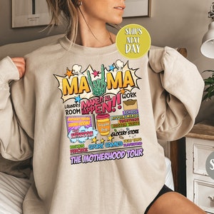 Funny The Motherhood Tour Mama Sweatshirt, Some Days I Rock It Sweat, The Motherhood Tour Shirt, Funny Mothers Day Hoodie And Shirt -MD024