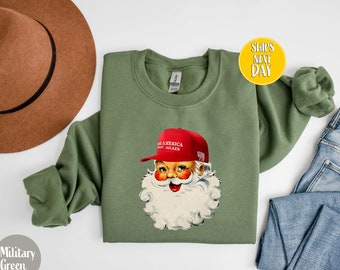 Maglietta Con Cappello Di Babbo Natale Abbinato Per La Famiglia - Foto 2