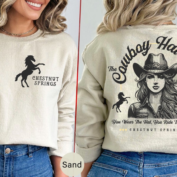 The Cowboy Hat Rule Chestnut Springs, Bookish Cowgirl Sweatshirt, Cowboy Romance Reader Club, Western Book Lover, Country Bookish ShirtTC025