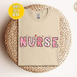 Cute Nurse Valentines Day T-Shirt, Cupids Favorite Nurse, Nicu Labor Peds Gift, Nurse Valentines Shirt, Love Nursing Shirt, Nurse Tee -VD041