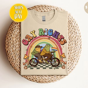 Funny Frog Gay Rights LGBT Rainbow T-shirt, grappig LGBT-shirt, Frog And Toad Pride T-shirt, LGBTQ-shirt, RM012