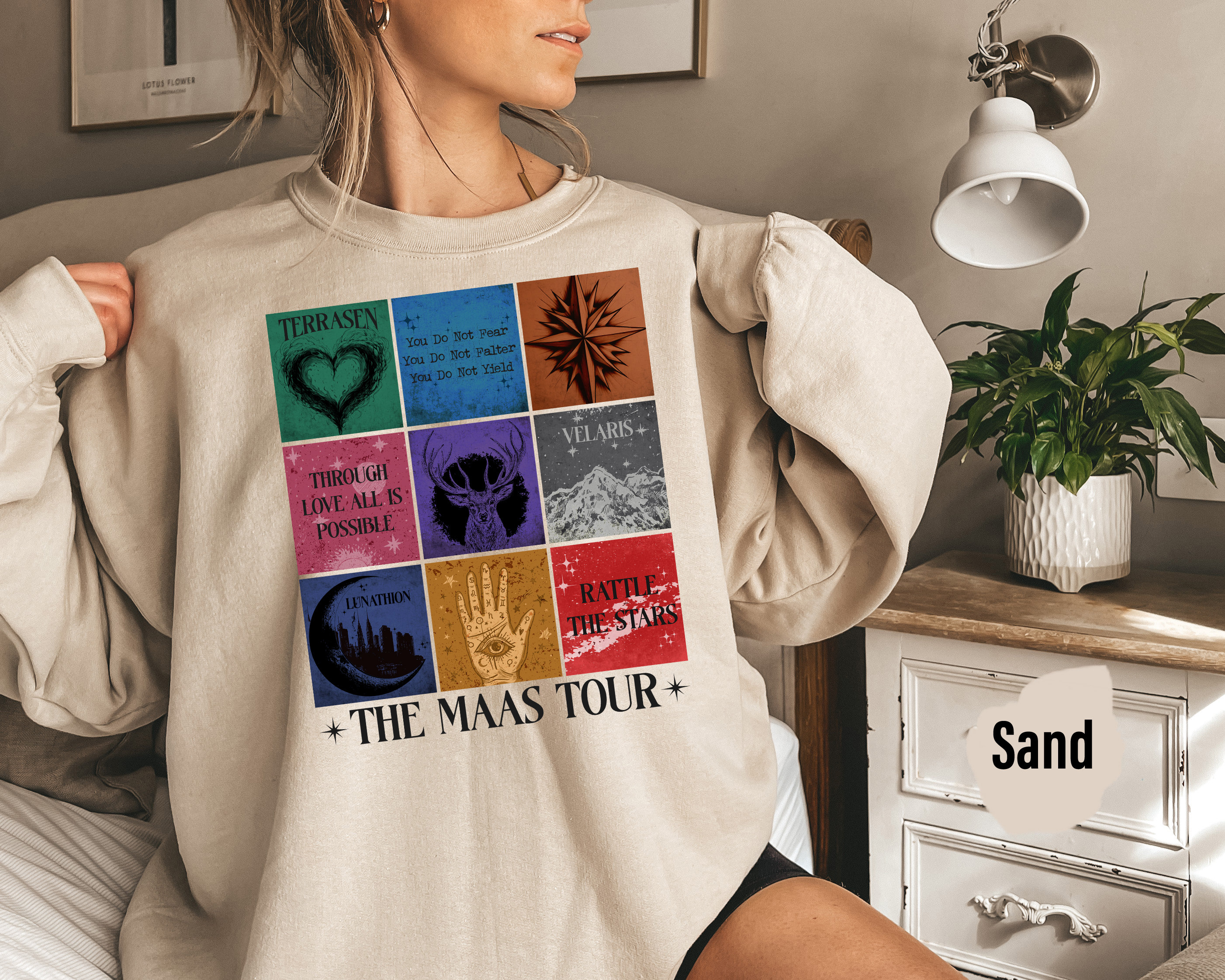 Sarah J. Maas Eras Tour Sweatshirt, Throne of Glass Merch, Fantasy ...