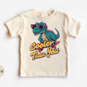 Cooler Than You Cartoon dinosaurus T-shirt, Cooler Than You Dino kindershirt, dinosaurus kinder T-shirt, leuke T-shirt voor jongens en meisjes, kinder T-shirt-TC191